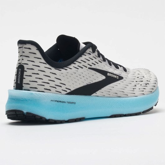 Orthofeet Brooks Hyperion Tempo Men's Running Shoes White / Black / Iced Aqua | WU0893276