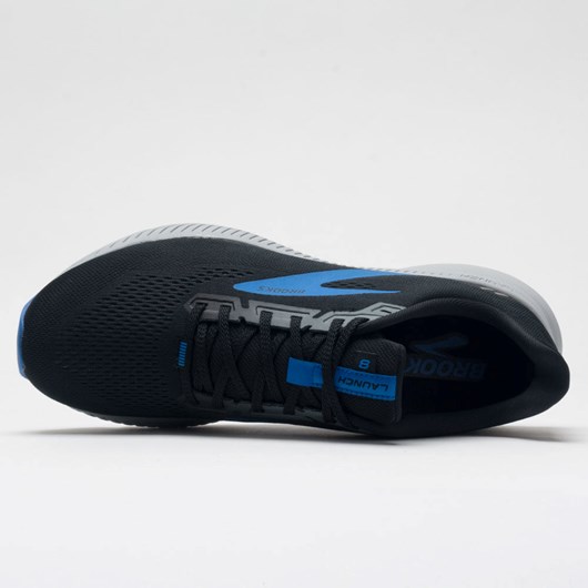 Orthofeet Brooks Launch 8 Men's Running Shoes Black / Gray / Blue | AM5639820