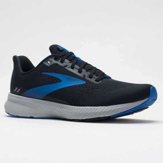 Orthofeet Brooks Launch 8 Men's Running Shoes Black / Gray / Blue | AM5639820