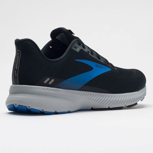 Orthofeet Brooks Launch 8 Men's Running Shoes Black / Gray / Blue | AM5639820