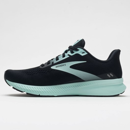 Orthofeet Brooks Launch 8 Women's Running Shoes Black / Ebony / Blue Tint | BU6018573