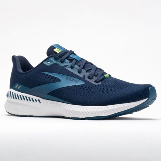 Orthofeet Brooks Launch GTS 8 Men's Running Shoes Peacoat / Legion Blue / Nightlife | JO2570913