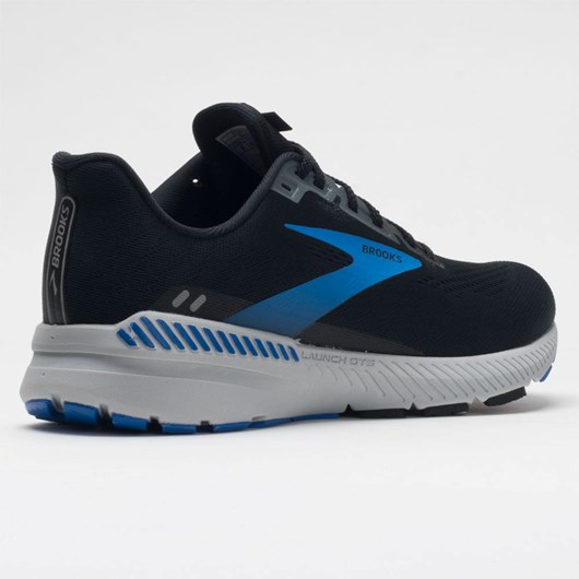 Orthofeet Brooks Launch GTS 8 Men's Running Shoes Black / Gray / Blue | PN8742169