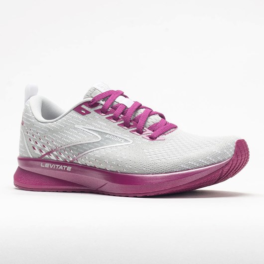 Orthofeet Brooks Levitate 5 Women's Running Shoes Gray / Lavender / Baton Rouge | VB7316089