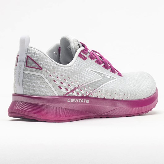 Orthofeet Brooks Levitate 5 Women's Running Shoes Gray / Lavender / Baton Rouge | VB7316089