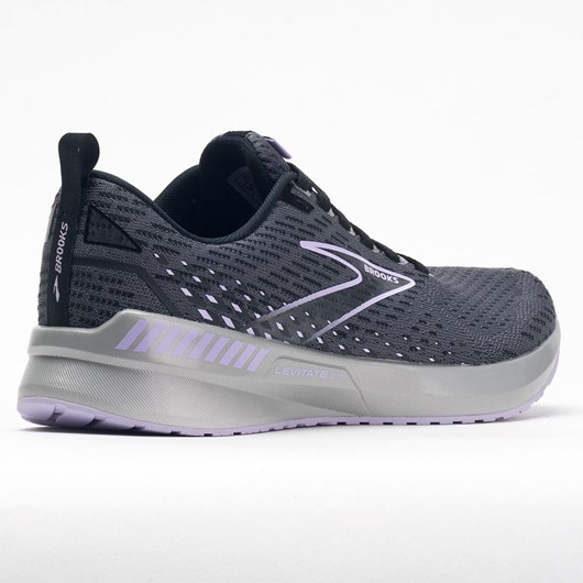 Orthofeet Brooks Levitate GTS 5 Women's Running Shoes Ebony / Black / Lilac | OE0956214