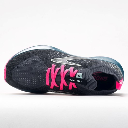 Orthofeet Brooks Levitate Stealthfit 5 Women's Running Shoes Black / Blue / Pink | OI8590724