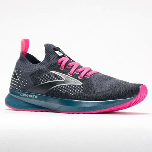 Orthofeet Brooks Levitate Stealthfit 5 Women's Running Shoes Black / Blue / Pink | OI8590724