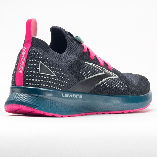 Orthofeet Brooks Levitate Stealthfit 5 Women's Running Shoes Black / Blue / Pink | OI8590724