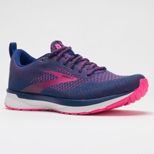 Orthofeet Brooks Revel 4 Pixel Pack Women's Running Shoes Blue / Ebony / Pink | GM8657190