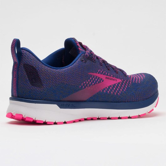 Orthofeet Brooks Revel 4 Pixel Pack Women's Running Shoes Blue / Ebony / Pink | GM8657190