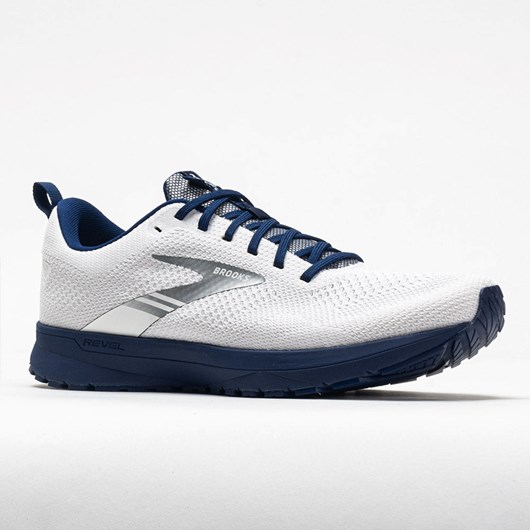 Orthofeet Brooks Revel 5 Men's Running Shoes Breakthrough Collection White / Blue | CZ0584271