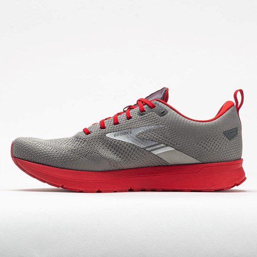 Orthofeet Brooks Revel 5 Men's Running Shoes Breakthrough Collection Grey / Red | HN8764253