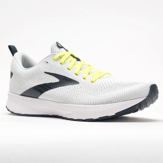 Orthofeet Brooks Revel 5 Men's Running Shoes White / Oyster / india Ink | QS0762389