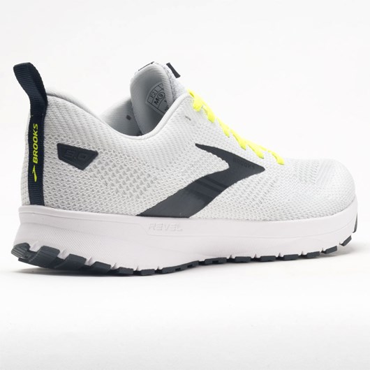 Orthofeet Brooks Revel 5 Men's Running Shoes White / Oyster / india Ink | QS0762389