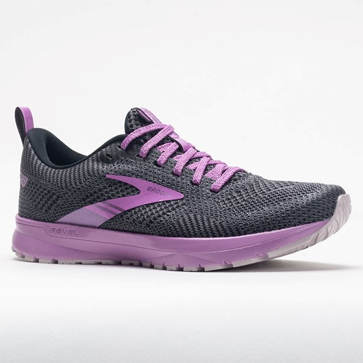 Orthofeet Brooks Revel 5 Shine Pack Women's Running Shoes Black / Ebony / Pale Pansy | CD0472193