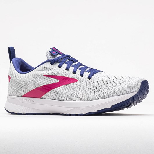 Orthofeet Brooks Revel 5 Women's Running Shoes White / Navy / Pink | GS5108762