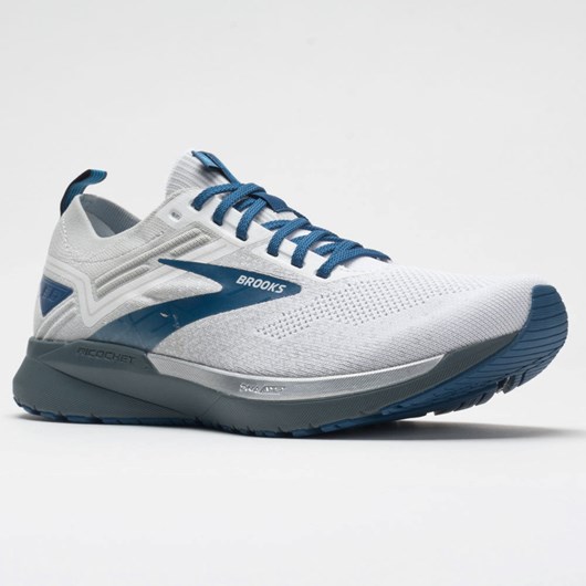 Orthofeet Brooks Ricochet 3 Men's Running Shoes White / Gray / Blue | MP2157839