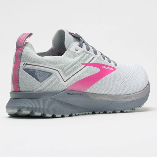 Orthofeet Brooks Ricochet 3 Women's Running Shoes White / Ice Flow / Pink | CM2670851