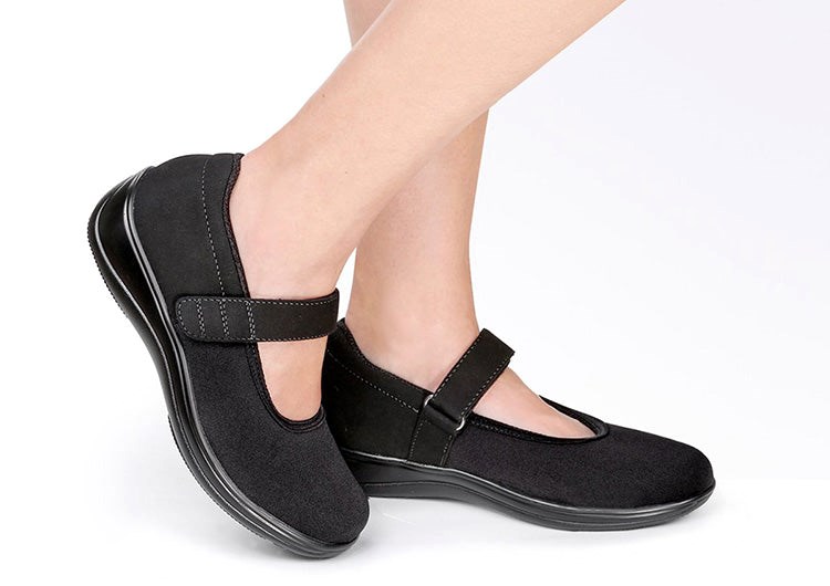 Orthofeet Bunions Arthritis Women's Casual Shoes Black | TU1867032