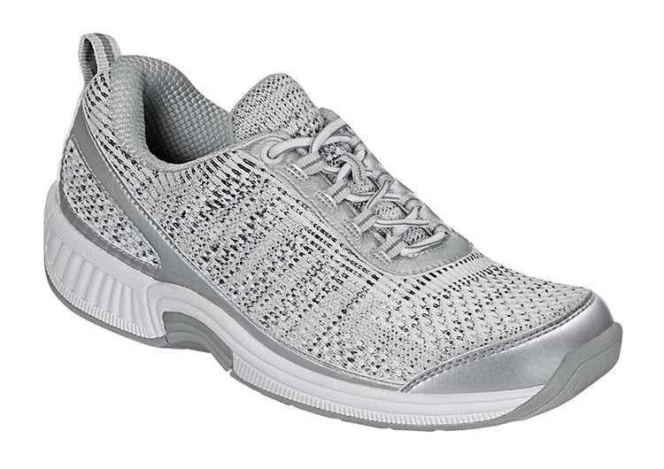 Orthofeet Bunions Athletic Arch Support Women\'s Sneakers Silver | GK9138042