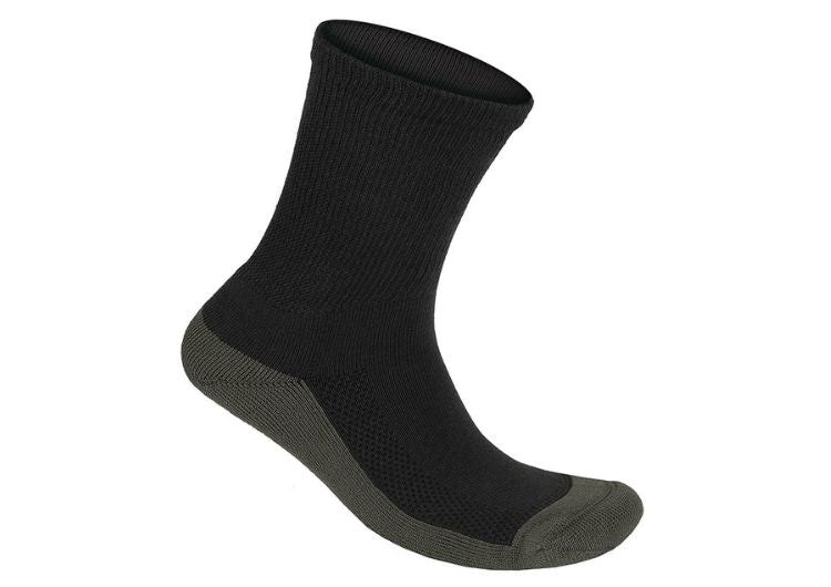 Orthofeet Casual Dress Charcoal Crew Bamboo Diabetic  Unisex Socks Charcoal | RI4912860