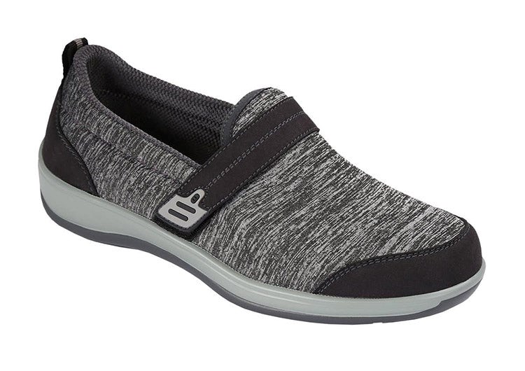 Orthofeet Diabetic Slip On Women\'s Slip-On Gray | ZR7126903