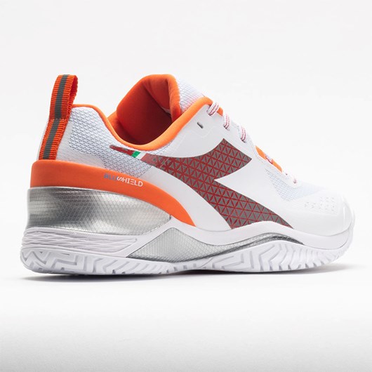 Orthofeet Diadora Blushield Torneo AG Women's Tennis Shoes White / / Fiery Red | HC8623514