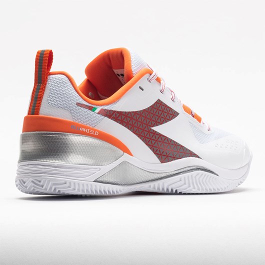 Orthofeet Diadora Blushield Torneo Clay Women's Tennis Shoes White / Fiery Red | CQ7103958