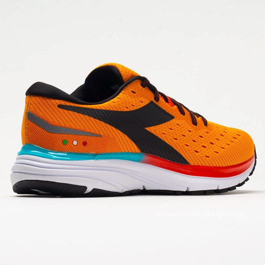 Orthofeet Diadora Mythos Blushield 6 Men's Running Shoes Saffron / Black / Fiesta | BQ2304159