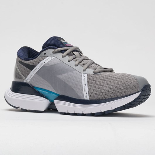 Orthofeet Diadora Mythos Blushield Elite TRX Men's Running Shoes Frost Gray / Black / White | WY2354187