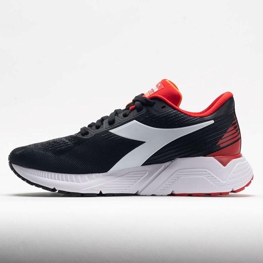 Orthofeet Diadora Mythos Blushield Vigore Men's Running Shoes Black / White / Red Italy | FW2143968