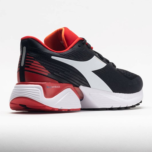 Orthofeet Diadora Mythos Blushield Vigore Men's Running Shoes Black / White / Red Italy | FW2143968