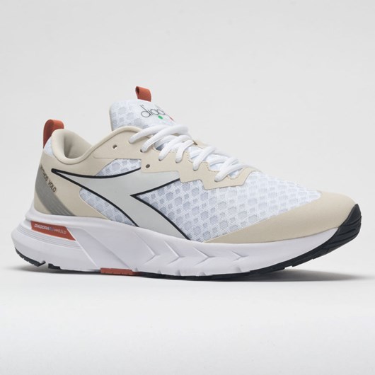 Orthofeet Diadora Mythos Blushield Volo Men's Running Shoes White / Almond Milk / Mecca Orange | CP3964210