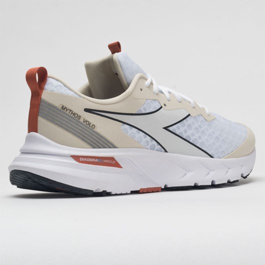 Orthofeet Diadora Mythos Blushield Volo Men's Running Shoes White / Almond Milk / Mecca Orange | CP3964210