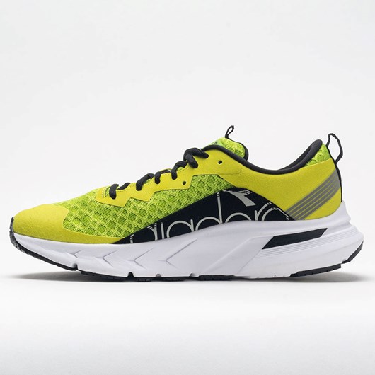 Orthofeet Diadora Mythos Blushield Volo Men's Running Shoes Lime Green / Sulphur Spring / Black | EQ9371546