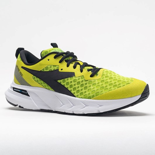 Orthofeet Diadora Mythos Blushield Volo Men's Running Shoes Lime Green / Sulphur Spring / Black | EQ9371546