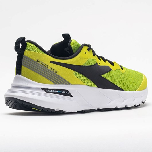 Orthofeet Diadora Mythos Blushield Volo Men's Running Shoes Lime Green / Sulphur Spring / Black | EQ9371546