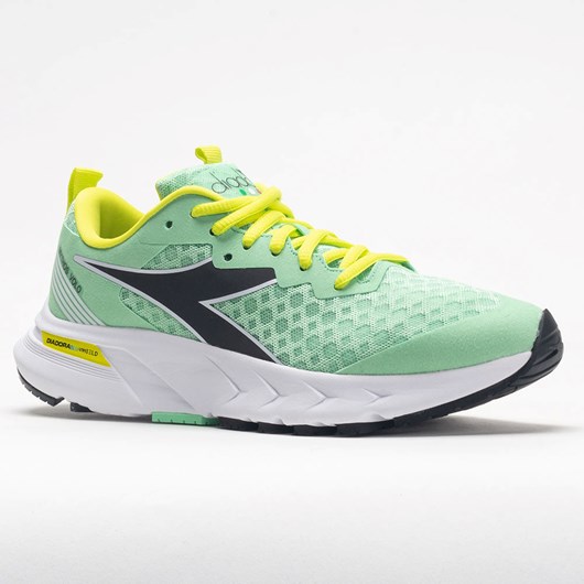 Orthofeet Diadora Mythos Blushield Volo Women's Running Shoes Green Ash / Black / Sulphur Spring | IV5896432