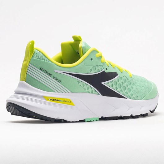 Orthofeet Diadora Mythos Blushield Volo Women's Running Shoes Green Ash / Black / Sulphur Spring | IV5896432