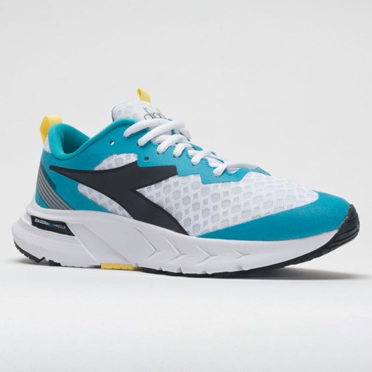 Orthofeet Diadora Mythos Blushield Volo Women's Running Shoes White / Scuba Blue | NH2875401