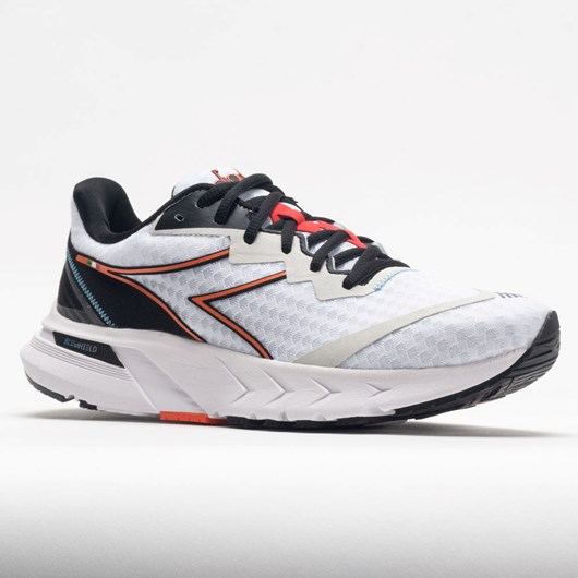 Orthofeet Diadora Mythos Blushield Volo 2 Men's Running Shoes White / Black / Vermillion Orange | PD8139547