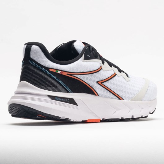 Orthofeet Diadora Mythos Blushield Volo 2 Men's Running Shoes White / Black / Vermillion Orange | PD8139547