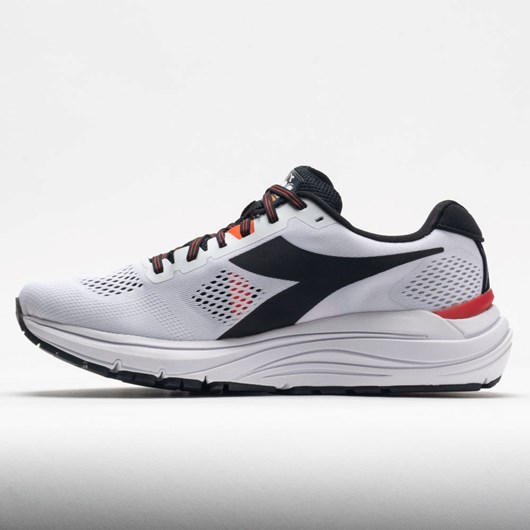 Orthofeet Diadora Mythos Blushield Vortice 7 Men's Running Shoes White / Black / Vermillion Orange | GZ4287016