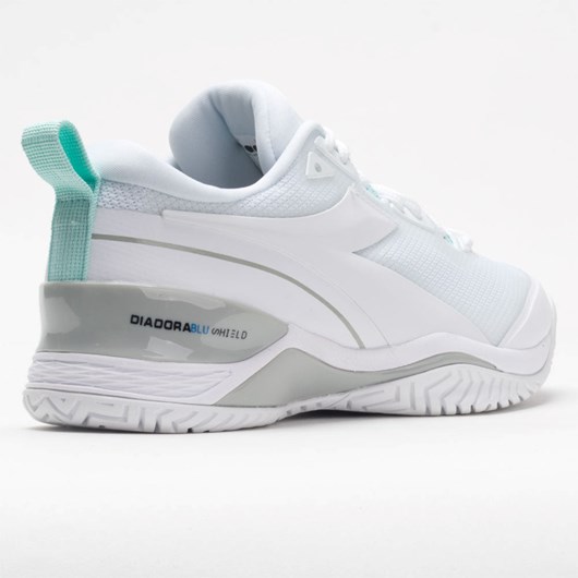 Orthofeet Diadora Speed Blushield 5 Club Women's Tennis Shoes White / White / White | YU1960754