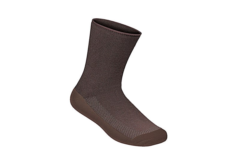 Orthofeet Extra Roomy Crew Bamboo Diabetic  Unisex Socks Dark Brown | GQ5128490