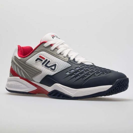 Orthofeet Fila Axilus 2 Energized Men's Tennis Shoes White / Navy / Red | SZ7431602