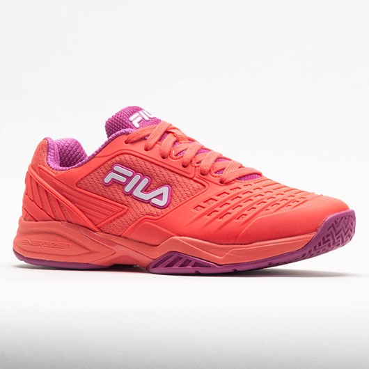 Orthofeet Fila Axilus 2 Energized Women's Tennis Shoes Hot Coral / Festival Fuchsia / White | CM7402319