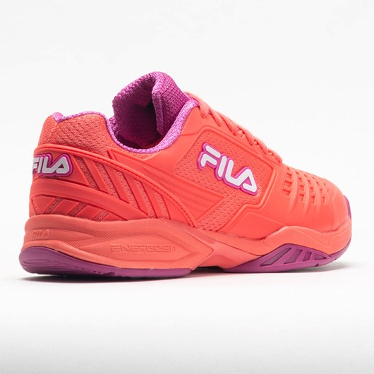 Orthofeet Fila Axilus 2 Energized Women's Tennis Shoes Hot Coral / Festival Fuchsia / White | CM7402319