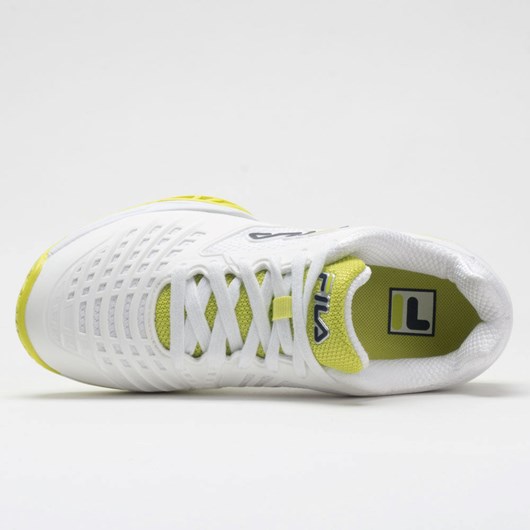Orthofeet Fila Axilus 2 Energized Women's Tennis Shoes White / Fila Navy / Wild Lime | WL4208379